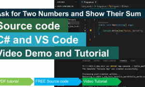 Ask for Two Numbers and Show Their Sum in CSharp
