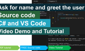 Ask for name and greet the user in CSharp