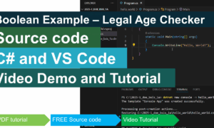 Boolean Example Check if You Are of Legal Age