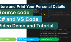 Store and Print Your Personal Details in CSharp