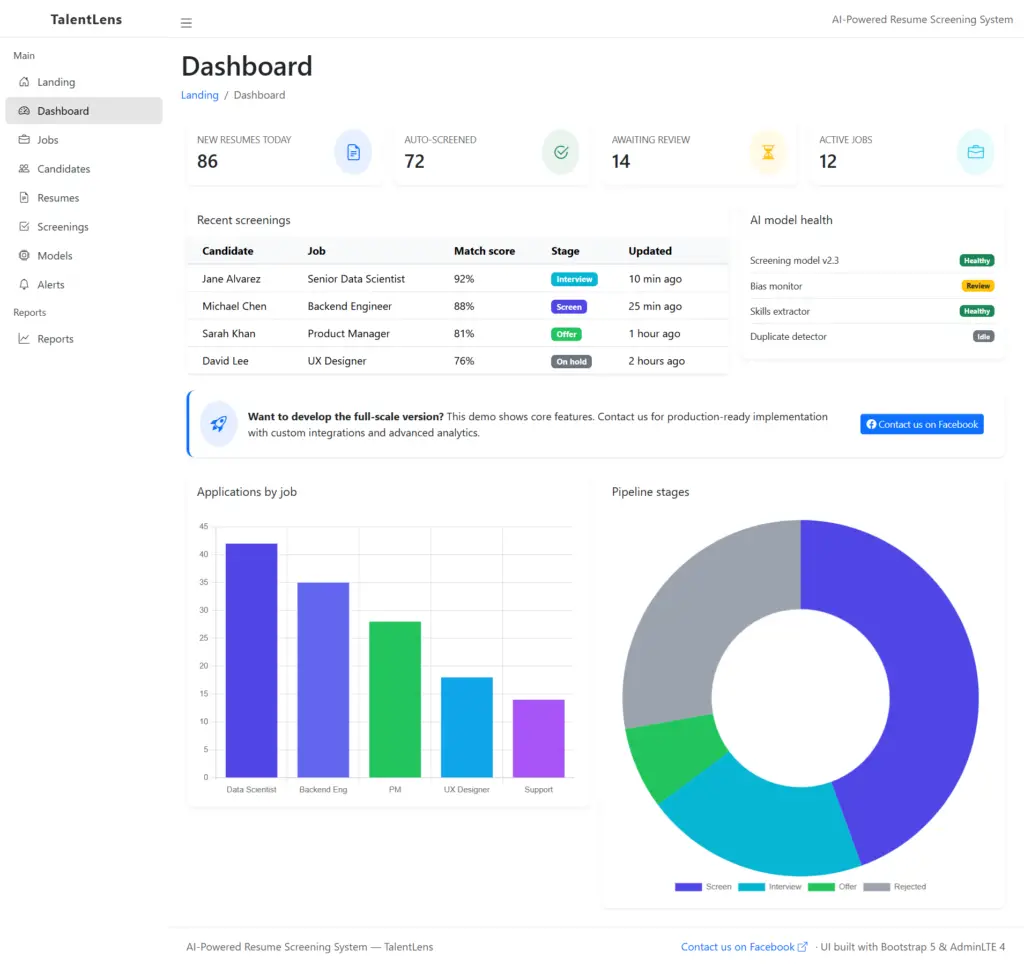 AI-Powered Resume Screening System