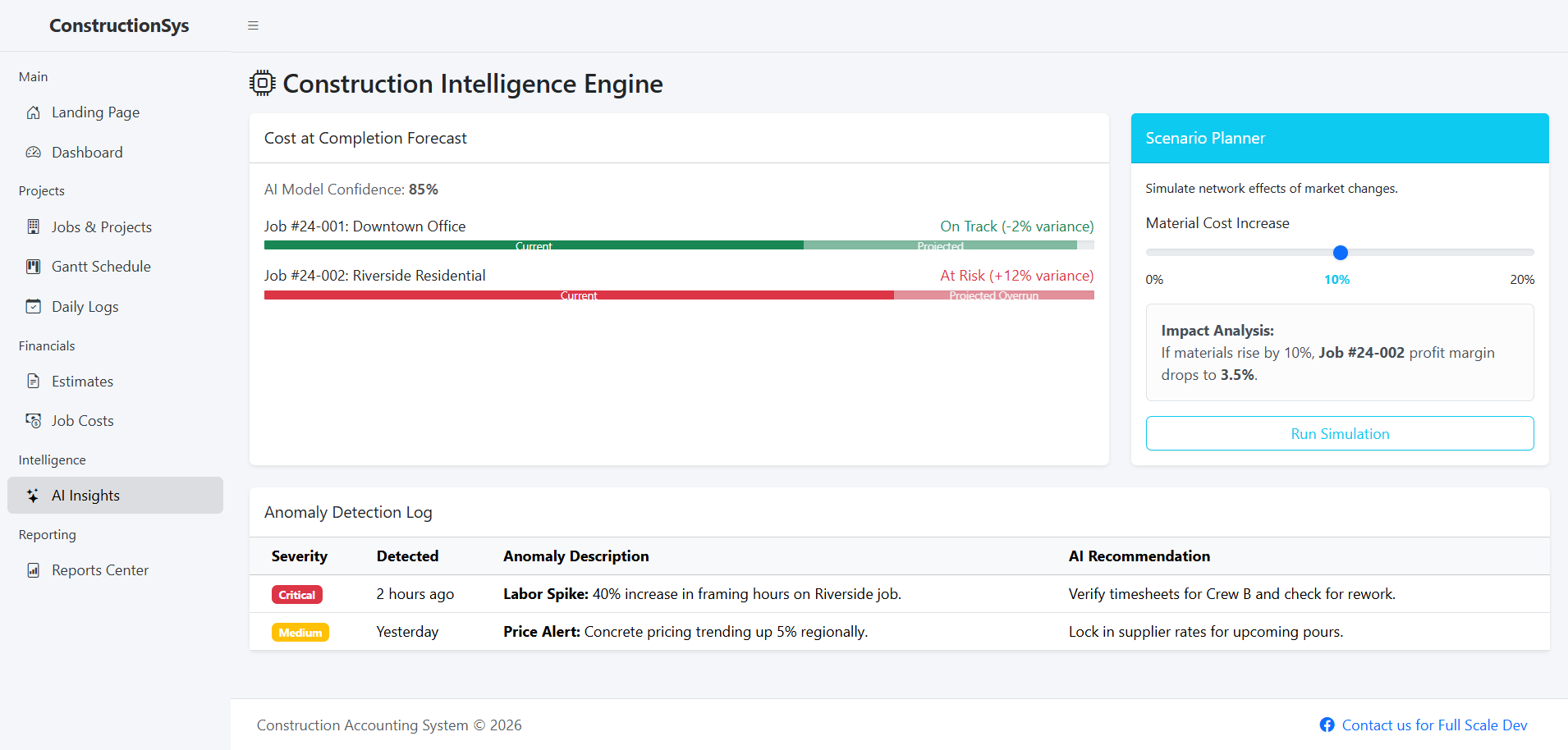 Construction Accounting and Job Costing System-AI-insights