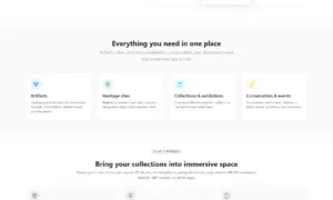 Online Cultural Heritage Management System-landing
