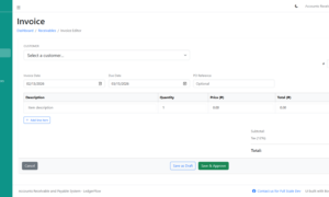 Accounts Receivable and Payable System-invoice