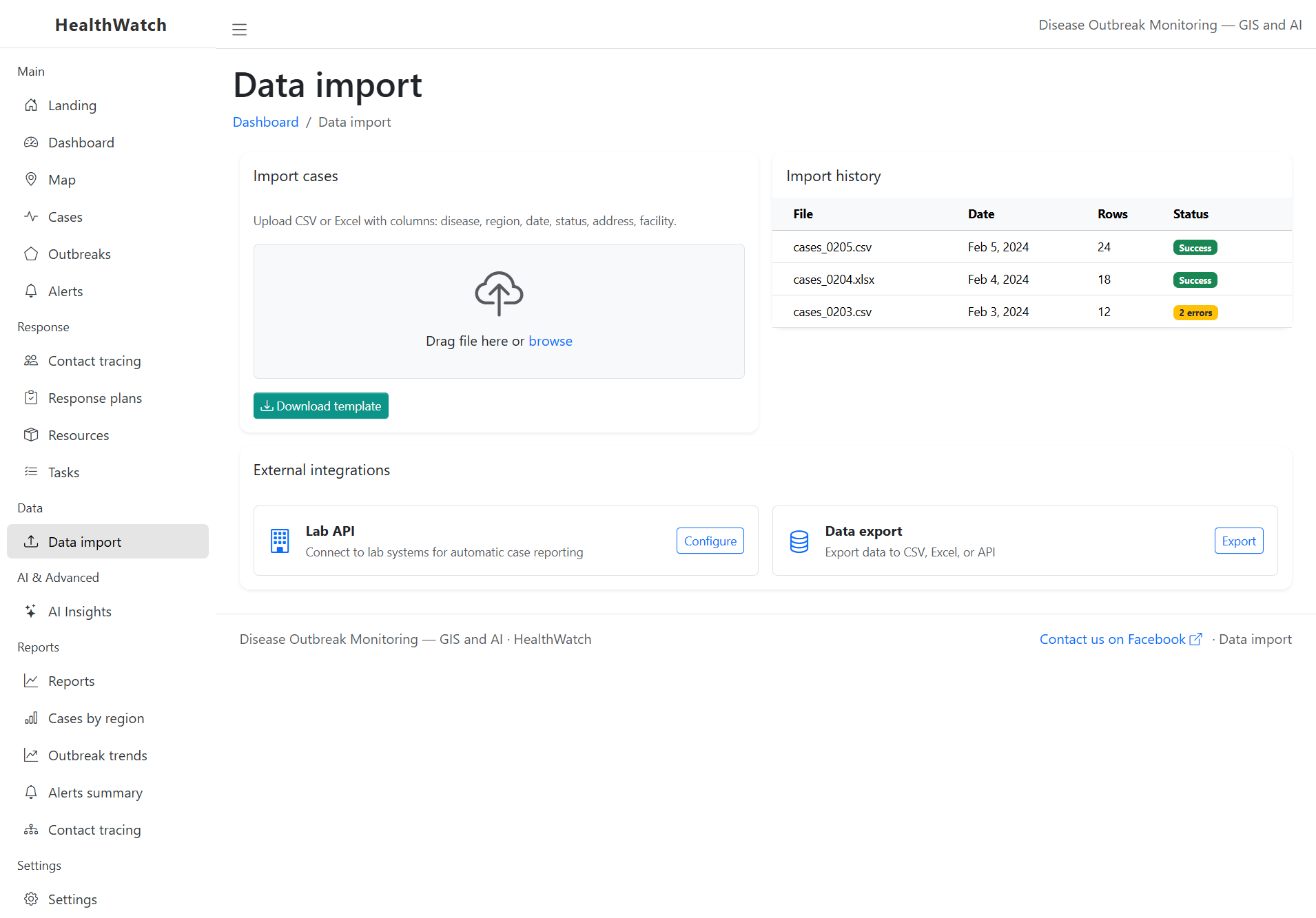 Disease Outbreak Monitoring-data-import