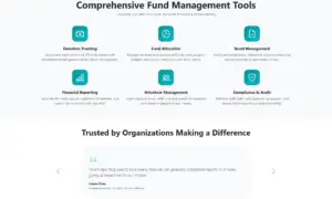 Non-Profit Organization Fund Management System-landing-page