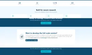 Secure Research Data Management-landing-page