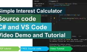 Simple Interest Calculator in CSharp