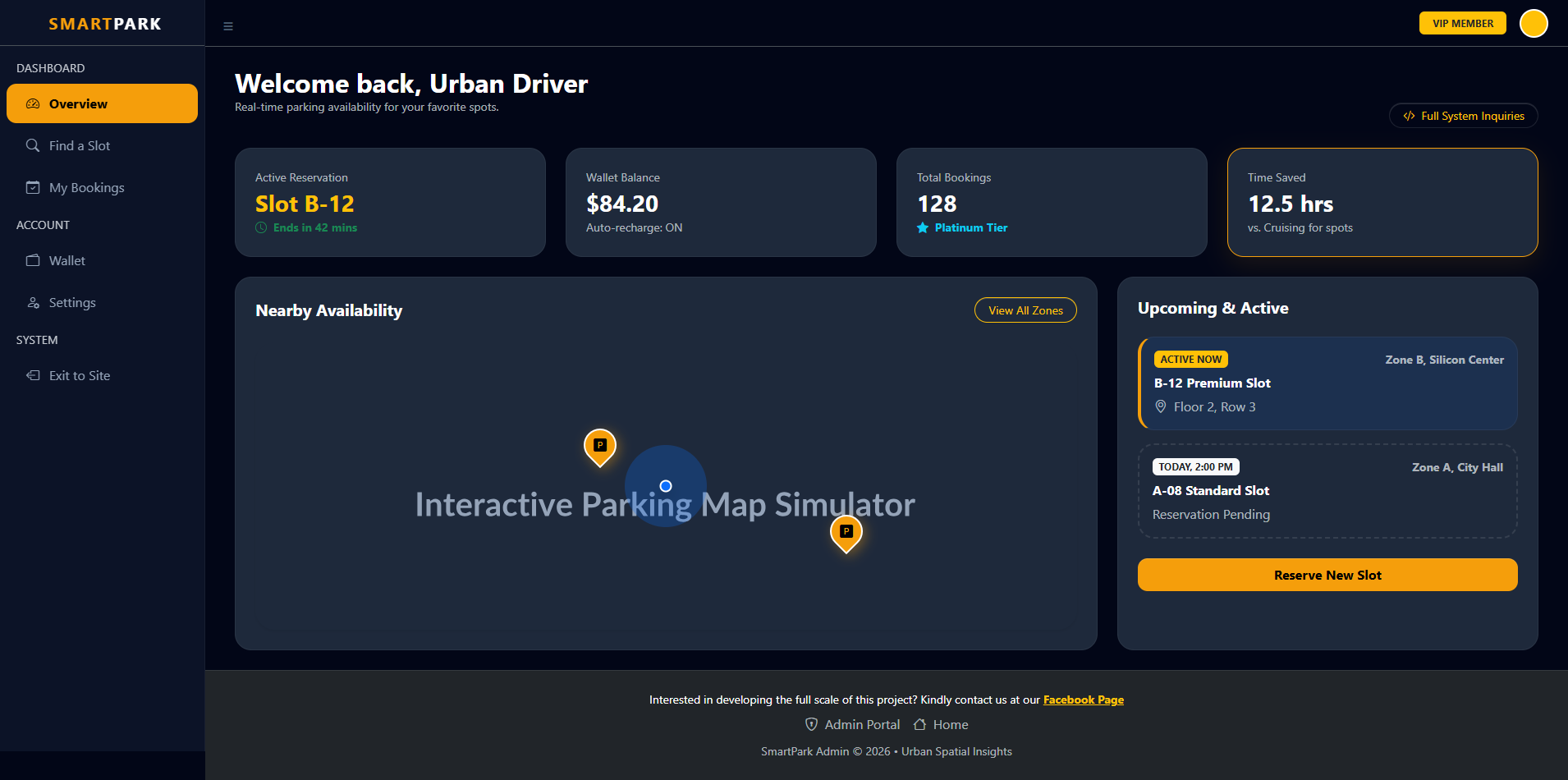 Smart Parking Slot Reservation System-member-dashboard