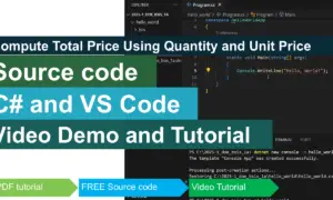 Compute Total Price Using Quantity and Unit Price in CSharp
