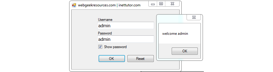 Simple Login Form in Visual Basic.Net