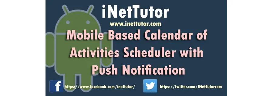 Mobile Based Calendar of Activities Scheduler with Push Notification PDF Documentation