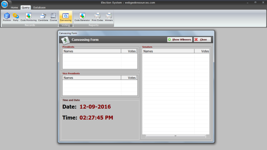 Student Council Voting System in Visual Basic and MySQL Documentation