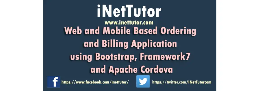 Web and Mobile Based Ordering and Billing Application Capstone Documentation