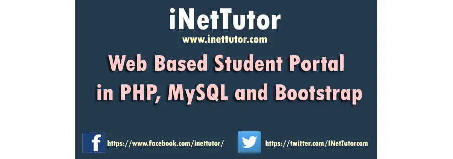 Web Based Student Portal in PHP, MySQL and Bootstrap Capstone Documentation