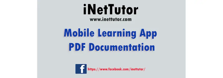 Mobile Learning App PDF Documentation