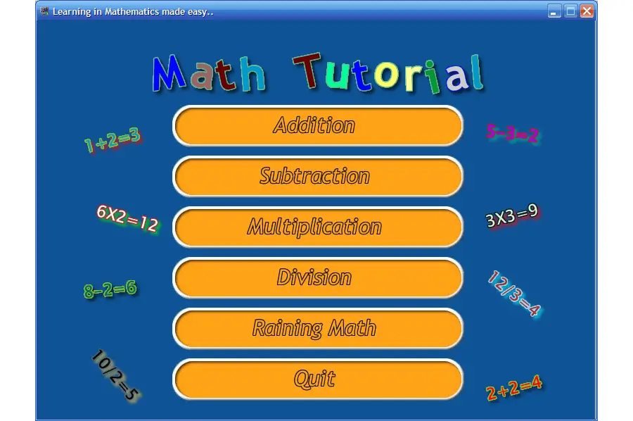 Interactive Math Game in Visual Basic