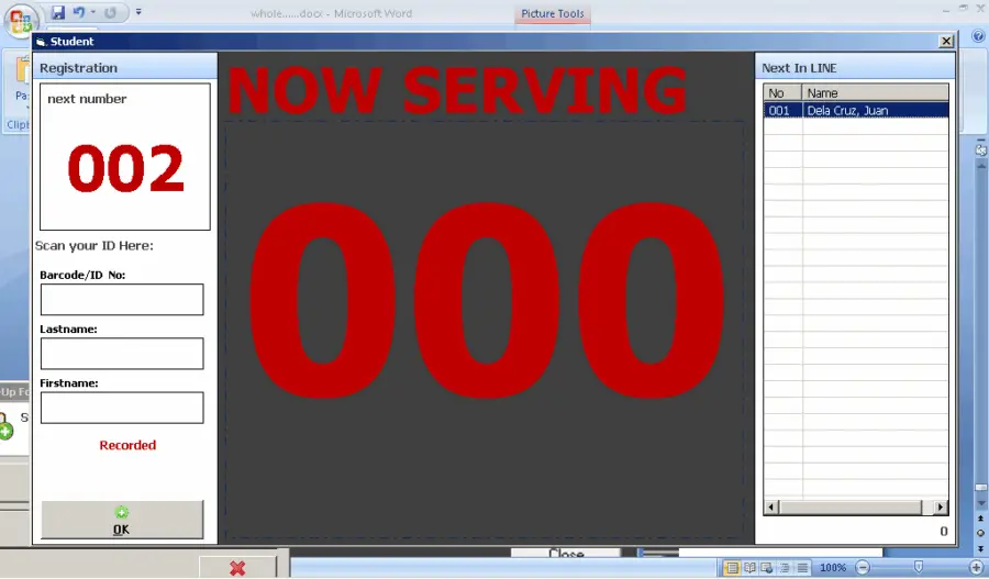 Teller’s Queuing System Using Barcode Technology Free Download