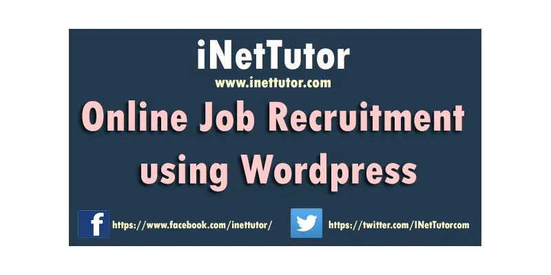 Online Job Recruitment using WordPress Proposal Documentation