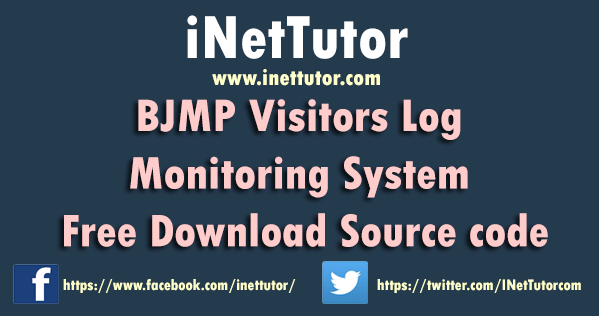 BJMP Visitors Log Monitoring System Free Download Source code