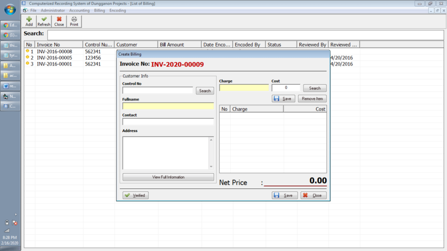Billing System in Visual Basic Free Source code