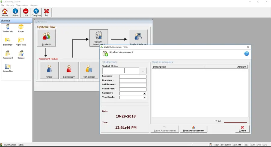 Cashiering System with Student Payment and Queuing Module