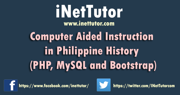 Computer Aided Instruction in Philippine History Thesis Documentation