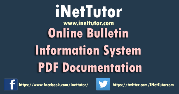 Online Bulletin Information System PDF Documentation