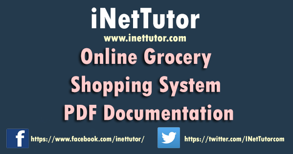 online grocery shopping project in java