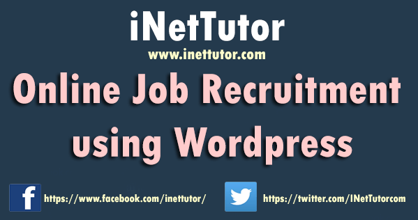 Online Job Recruitment using WordPress Proposal Documentation