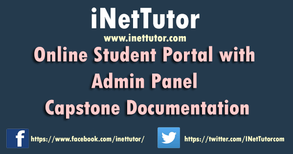 Online Student Portal with Admin Panel Capstone Documentation