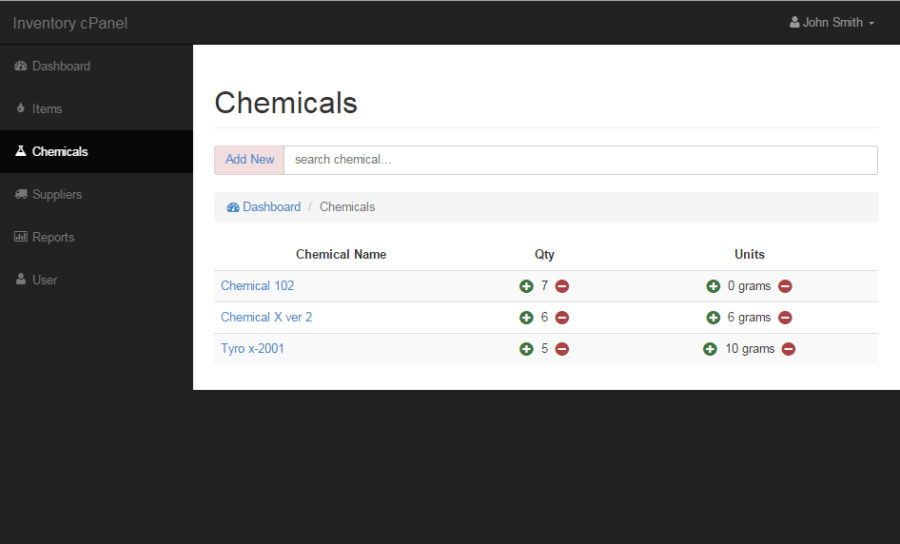 Chemistry Lab Inventory of Equipment System Capstone Documentation