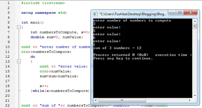 Do While Loop in C++ – iNetTutor.com