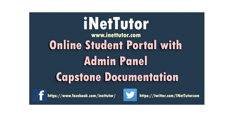 Online Student Portal with Admin Panel Capstone Documentation