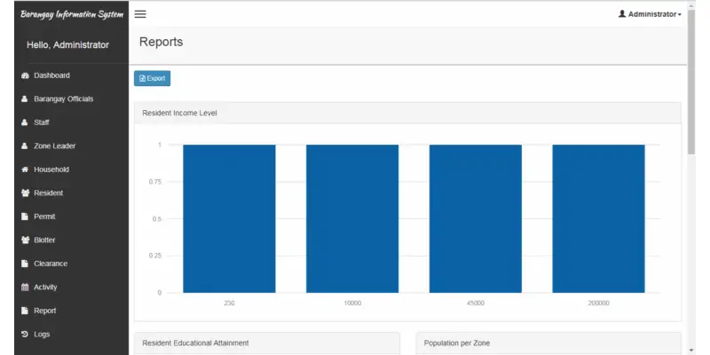 Web Based Barangay Management System User's Manual