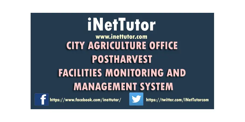 Agriculture Post Harvest Facilities Monitoring and Management System Documentation