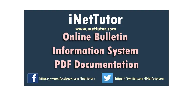Online Bulletin Information System PDF Documentation
