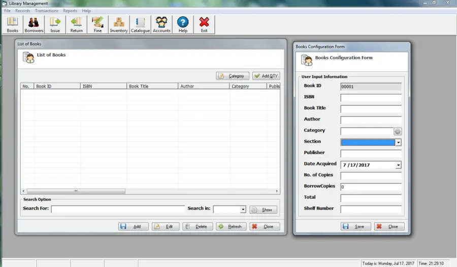 Library System with Computer Usage Time Monitoring