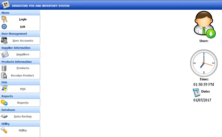 Drugstore Point of Sale System Free Source code
