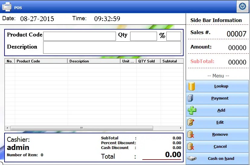 Free Download Point of Sale System in Visual Basic