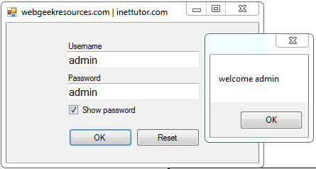 Simple Login Form in Visual Basic.Net