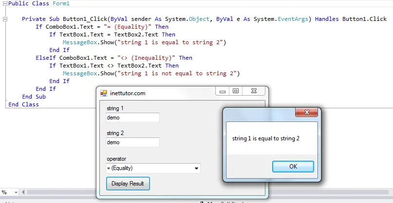 visual basic strings