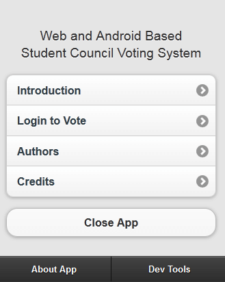 Web and Android Based Student Council Voting System Capstone Documentation